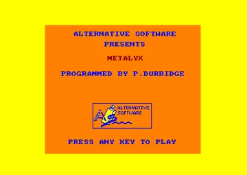 Metalyx (UK) (1987) screen shot title